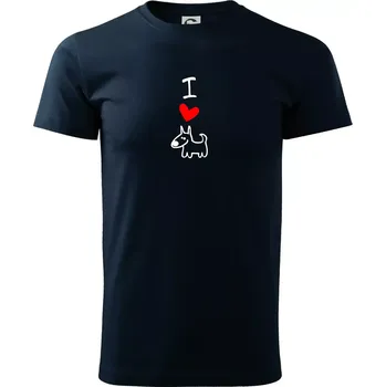I love dogs - Triko extra velké (5-8XL) - 7XL ( Námořní modrá (velmi tmavá - téměř černá) )