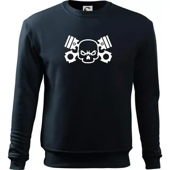 Lebka písty - Mikina Essential dětská - 158 cm/12 let ( Námořní modrá (velmi tmavá - téměř černá) )