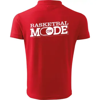 Pánská košile Basketbal mode - Polokošile pánská Pique Polo 203 - XL ( Červená )