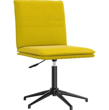 Jídelní židle OMAXI VidaXl Jídelní židle žlutá samet 634306