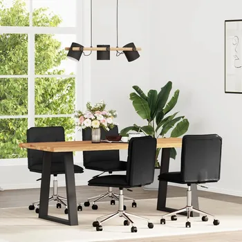 Jídelní židle OMAXI Jídelní židle 4 ks černé umělá kůže 571397