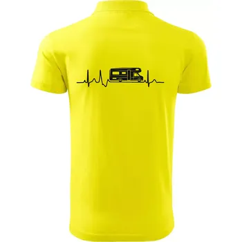 Pánská košile EKG obytňák - Polokošile pánská Pique Polo 203 - 4XL ( Citrónová )