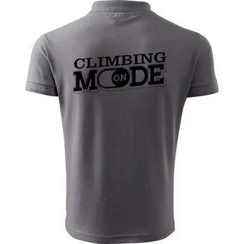 Pánská košile Climbing mode - Polokošile pánská Pique Polo 203 - 5XL ( Ocelově šedá )