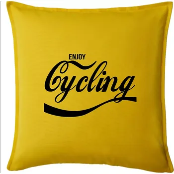 Polštář Enjoy Cycling - Polštář 50x50 - 50x50 - Pouze potah ( Žlutá )