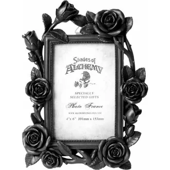 dekorace (fotorámeček) ALCHEMY GOTHIC - Rose & Vine - Black
