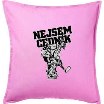 Polštář Nejsem cedník - Polštář 50x50 - 50x50 - Pouze potah ( Růžová )