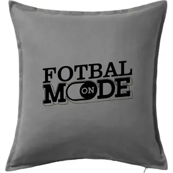 Polštář Fotbal mode - Polštář 50x50 - 50x50 - Pouze potah ( Tmavě šedý melír )