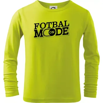 Dětská móda Fotbal mode - Triko dětské Long Sleeve - 104-110cm / 3-4 roky ( Limetková )
