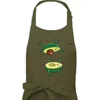 Kuchyňská zástěra Sex avokádo (Hana-creative) - Pánská zástěra na vaření - Univerzální velikost ( Khaki )