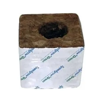 Substrát Agra-Wool pěstební kostka 75x75x65mm, s velkou dírou, box 224ks