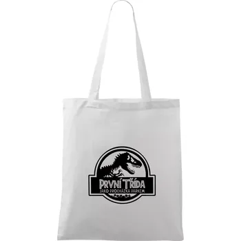 První třída jako procházka parkem - Taška bavlněná - 42 x 38 cm ( Bílá )