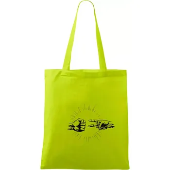 Kámen tupí nůžky - Taška bavlněná - 42 x 38 cm ( Limetková )