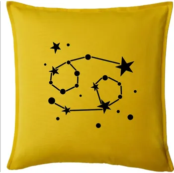 Polštář Souhvězdí - Cancer - Rak - Polštář 50x50 - 50x50 - Pouze potah ( Žlutá )