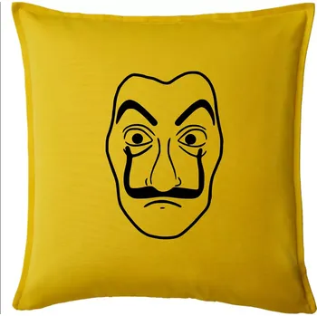 Polštář Maska do tiskárny peněz - Polštář 50x50 - 50x50 - Pouze potah ( Žlutá )