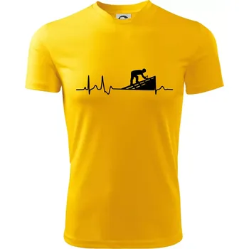 Chlapecké tričko EKG pokrývač - Dětské triko sportovní (dresovina) - 134 cm/8 let ( Žlutá )