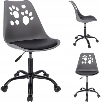 Pro-Tech shop Otočná židle Joy, šedé plastové sedadlo, černý polštář 41427&nbsp;CM-976887