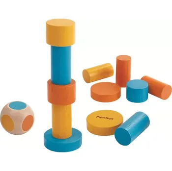 Dřevěná hračka PlanToys Mini-Stohovací hra