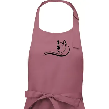 Kuchyňská zástěra Prasátko - Já tak ráda rejpu, rejpu - Dámská zástěra na vaření - Univerzální velikost ( Starorůžová )
