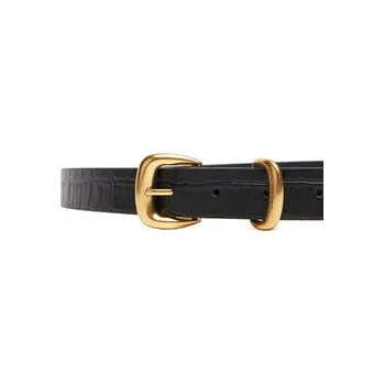 Módní doplněk Dámský pásek Calvin Klein Bombay Strap Croc 25Mm Belt LV04F7056G Černá 95