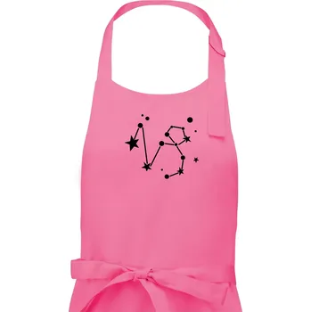 Kuchyňská zástěra Souhvězdí - Capricorn - Kozoroh - Dámská zástěra na vaření - Univerzální velikost ( Růžová )