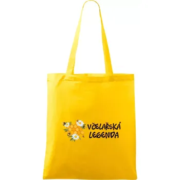 Včelařská legenda - Taška bavlněná - 42 x 38 cm ( Žlutá )