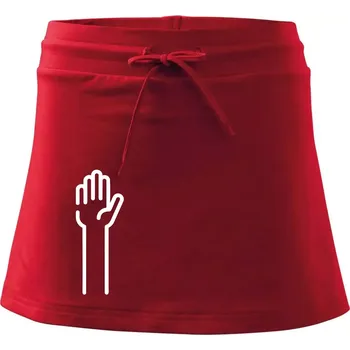Dámské oblečení Papír ikona - Sportovní sukně - two in one - L ( Červená )