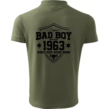 Pánská košile Bad boy since 1963 - Polokošile pánská Pique Polo 203 - 3XL ( Khaki )