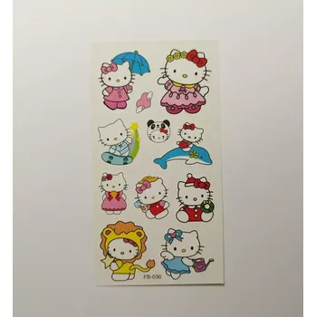 Odstranitelné tetování Dětské dočasné tetování - HELLO KITTY 7 (Značka: TAKARA TOMY)