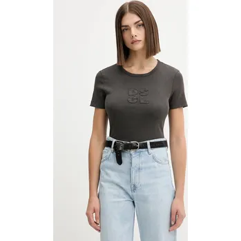 Pánské tričko Tričko Desigual PRAGA 25WWTK46 šedá 90X, vel. M