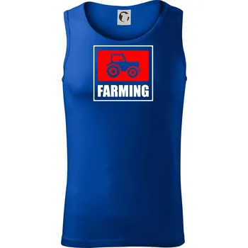 Pánská móda Farming traktor logo - Tílko pánské Core - XL ( Královská modrá )