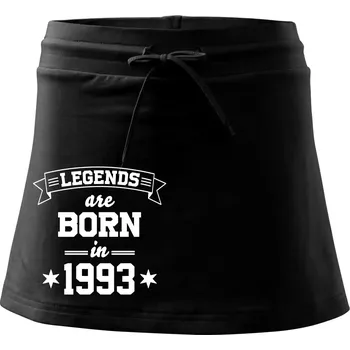 Dámská sukně Legends are born in 1993 - Sportovní sukně - two in one - XL ( Černá )