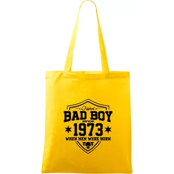 Bad boy since 1973 - Taška bavlněná - 42 x 38 cm ( Žlutá )