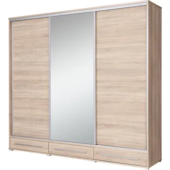 Šatní skříň MOB Hajoresta 1 (dub sonoma) (se zrcadlem)