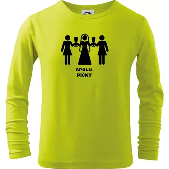 Dětská móda Spolu pičky (Hana-creative) - Triko dětské Long Sleeve - 122 cm/6 let ( Limetková )