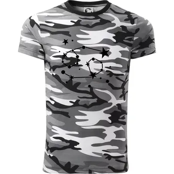 Souhvězdí - Cancer - Rak - Army CAMOUFLAGE - 2XL ( Šedý maskáč )