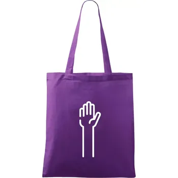 Papír ikona - Taška bavlněná - 42 x 38 cm ( Fialová )