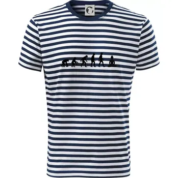 Pánské oblečení Evoluce budha - Triko na vodu - XL ( Prouhovaná )