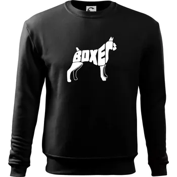 Chlapecké tričko Boxer nápis v těle - Mikina Essential dětská - 146 cm/10 let ( Černá )