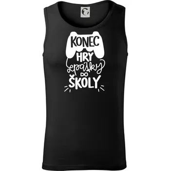 Konec hry, zpátky do školy - Tílko pánské Core - 2XL ( Černá )