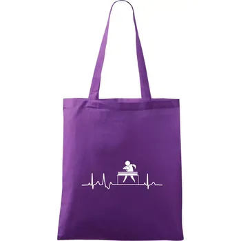 EKG stolní tenis - Taška bavlněná - 42 x 38 cm ( Fialová )