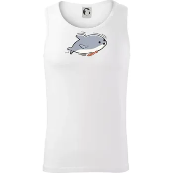 Veselý žralok - Tílko pánské Core - XL ( Bílá )