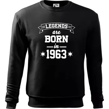 Chlapecké tričko Legends are born in 1963 - Mikina Essential dětská - 146 cm/10 let ( Černá )