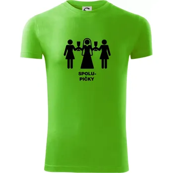 Pánské tričko Spolu pičky (Hana-creative) - Viper FIT - Pánské zůžené tričko - L ( Apple Green )
