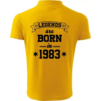 Pánská košile Legends are born in 1983 - Polokošile pánská Pique Polo 203 - 2XL ( Žlutá )