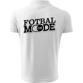 Pánská košile Fotbal mode - Polokošile pánská Pique Polo 203 - S ( Bílá )