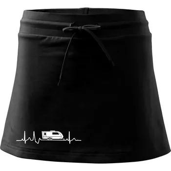 Dámská sukně EKG karavan - Sportovní sukně - two in one - L ( Černá )