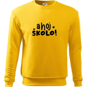 Pánská mikina Ahoj školo - Mikina Essential pánská - 3XL ( Žlutá )