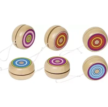 Jojo Dřevěné jojo – Barevné kroužky
