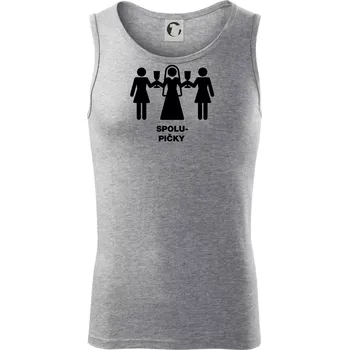 Spolu pičky (Hana-creative) - Tílko pánské Core - 2XL ( Tmavě šedý melír )