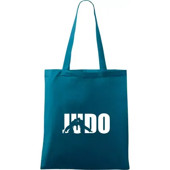 Judo - Nápis - Taška bavlněná - 42 x 38 cm ( Petrolejová )